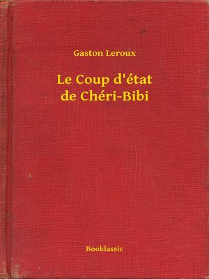 cover image of Le Coup d'état de Chéri-Bibi